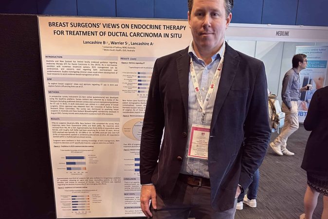 Dr Ben Lancashire at the Australian International Breast Congress